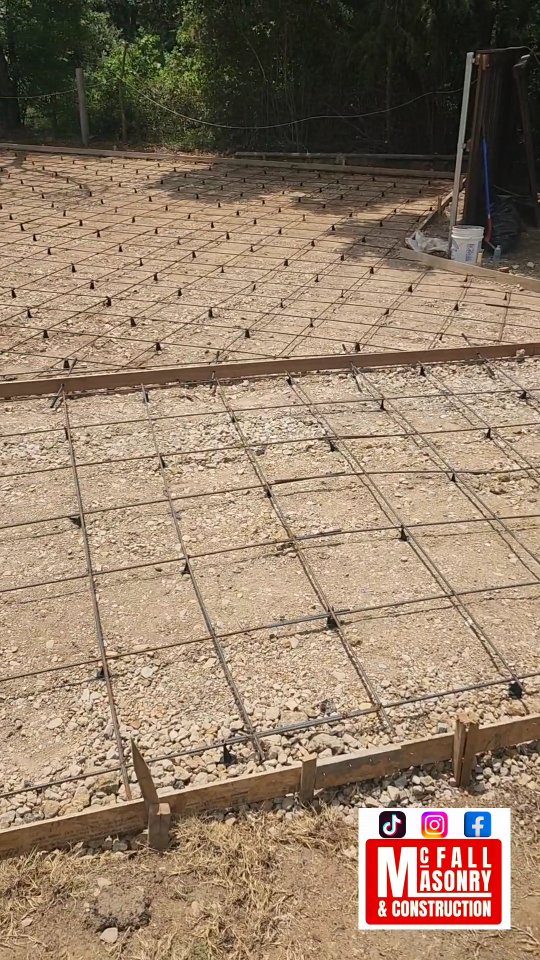 Reinforced slab prep before pour, Argyle TX